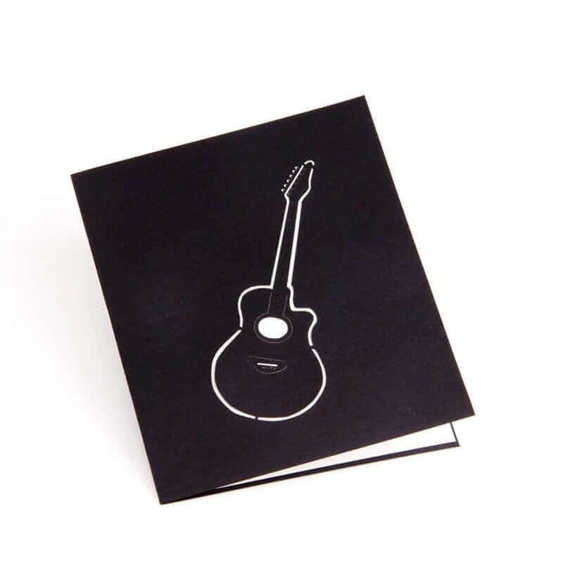 3D Guitar foldable card guitarmetrics