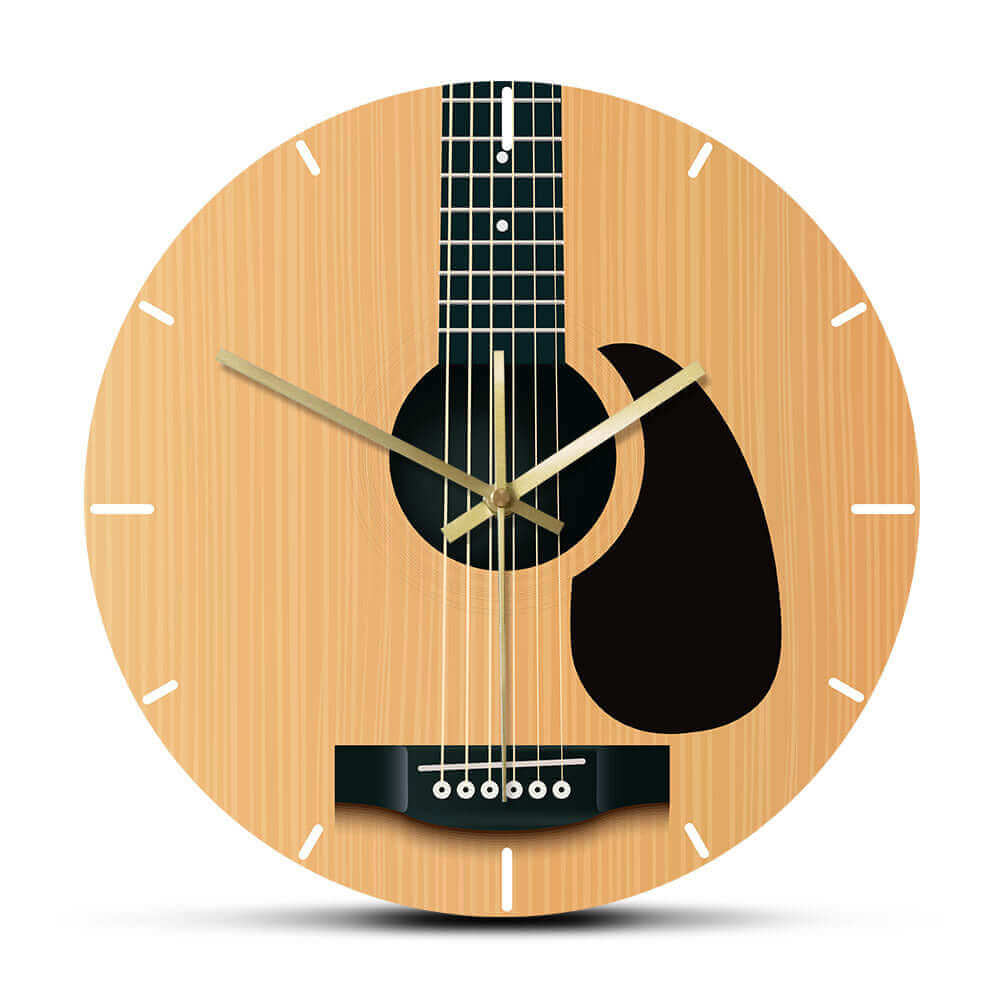 Acoustic Guitar 3D design Wall Clock A guitarmetrics