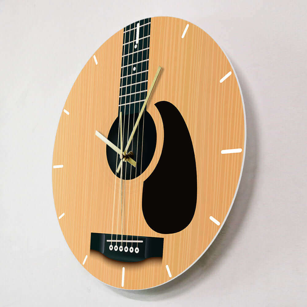 Acoustic Guitar 3D design Wall Clock guitarmetrics