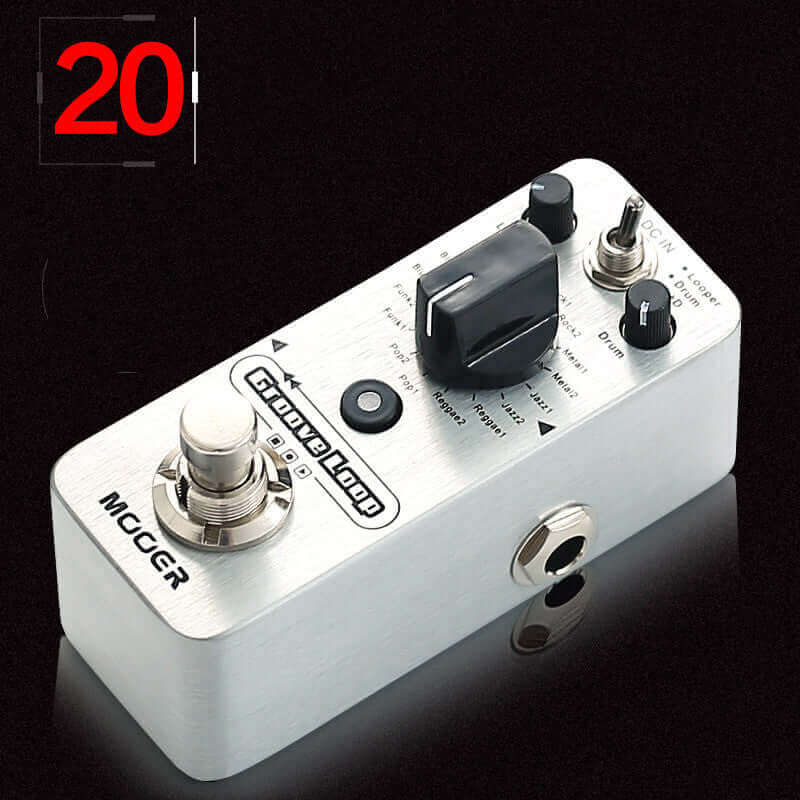 drum effects pedal for guitar Mooer Groove looper and drum guitar effects Pedal