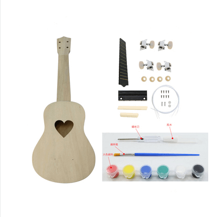 DIY Ukulele kit Heart style set guitarmetrics