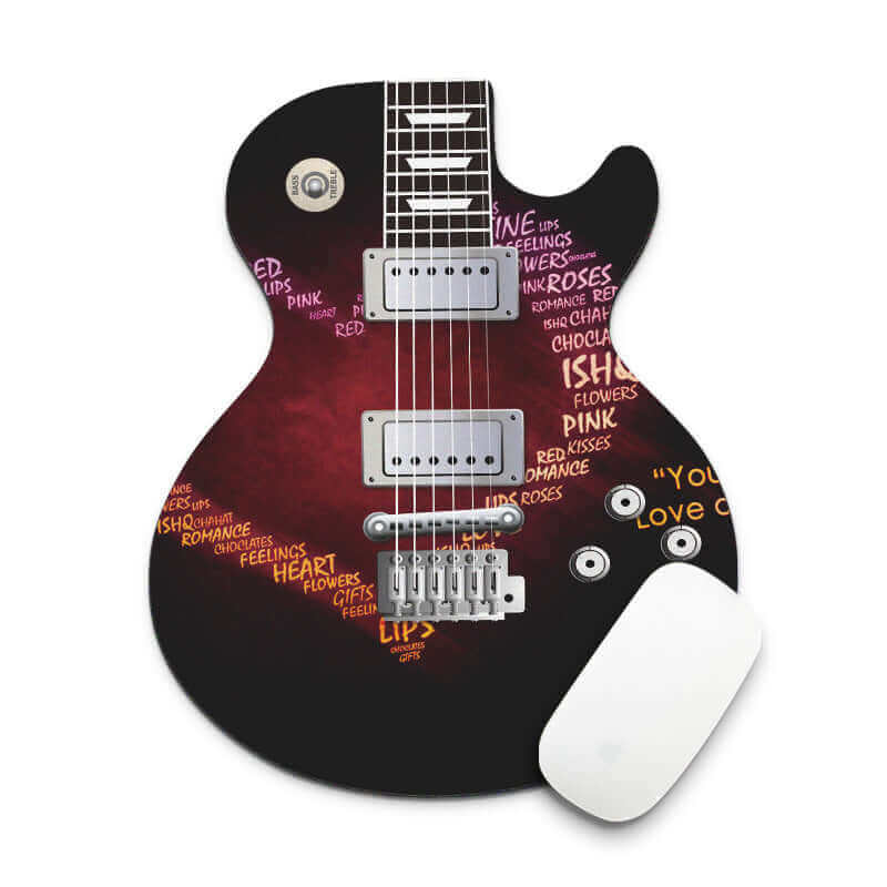 Guitar computer mouse pad Rock guitar guitarmetrics