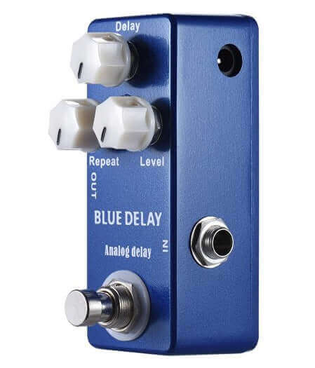 Mosky blue delay guitar effects pedal guitarmetrics