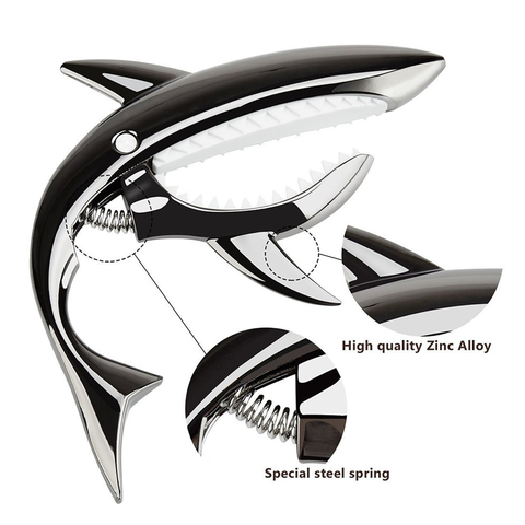 Sharky™ Shark Guitar Capo guitarmetrics