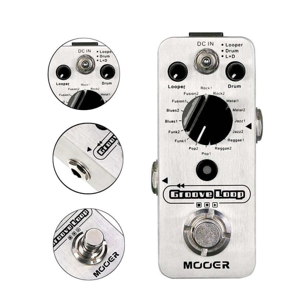 mooer drum pedal Mooer Groove looper and drum guitar effects Pedal