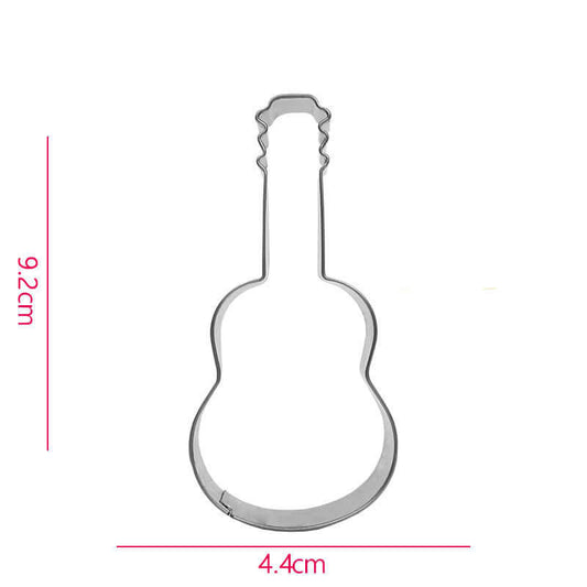 Stainless Steel Stamper Guitar Cookie Mold guitarmetrics