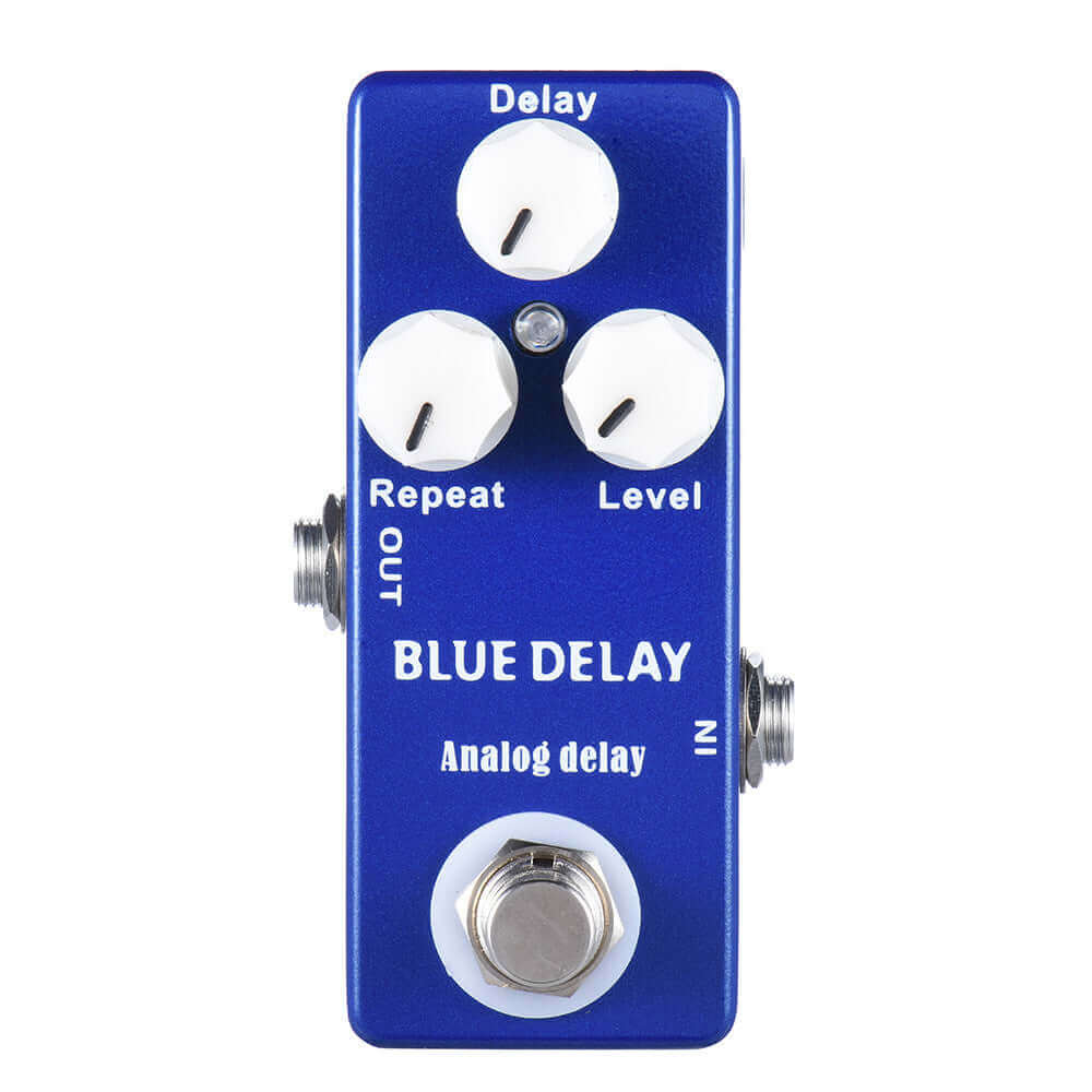 Mosky blue delay guitar effects pedal Blue guitarmetrics