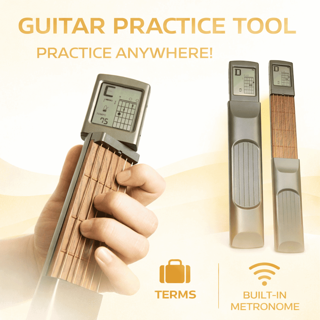 Chord Pal™ Portable digital guitar chords trainer guitarmetrics