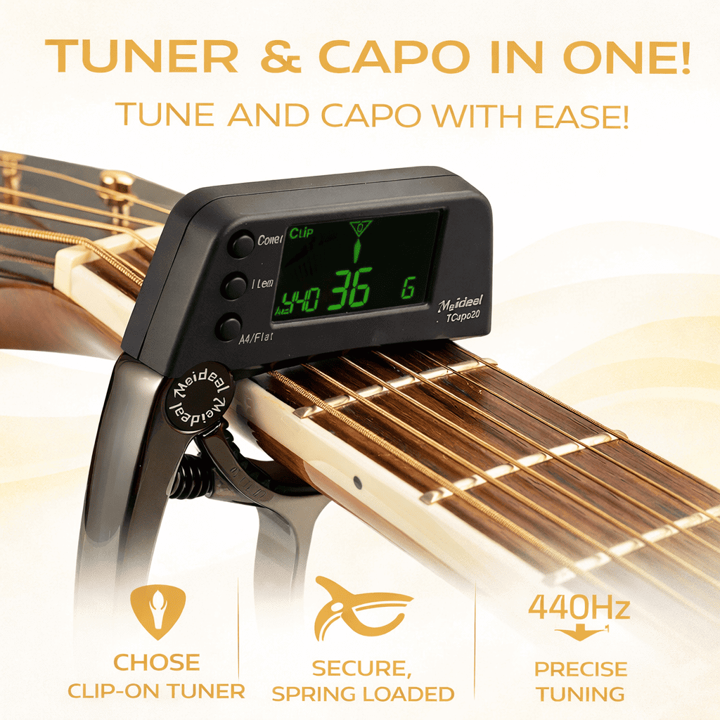 Meideal two in one capo tuner guitarmetrics