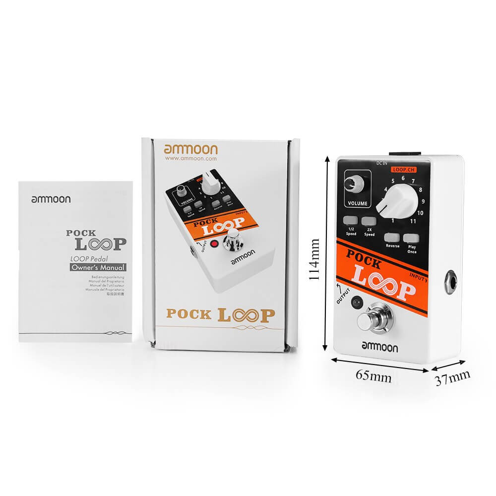Ammoon Pock Loop Looper Guitar Effect Pedal guitarmetrics