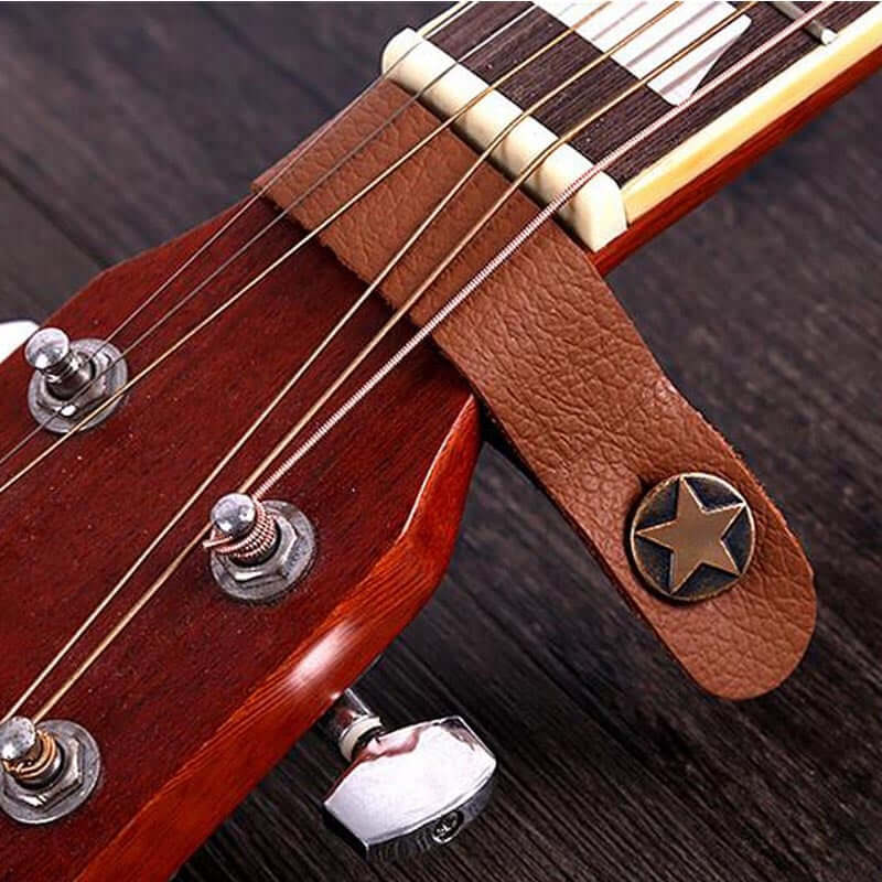 Leather Guitar Neck Strap Holder guitarmetrics