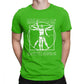 Da Vinci Vitruvian Man guitar t shirt green guitarmetrics