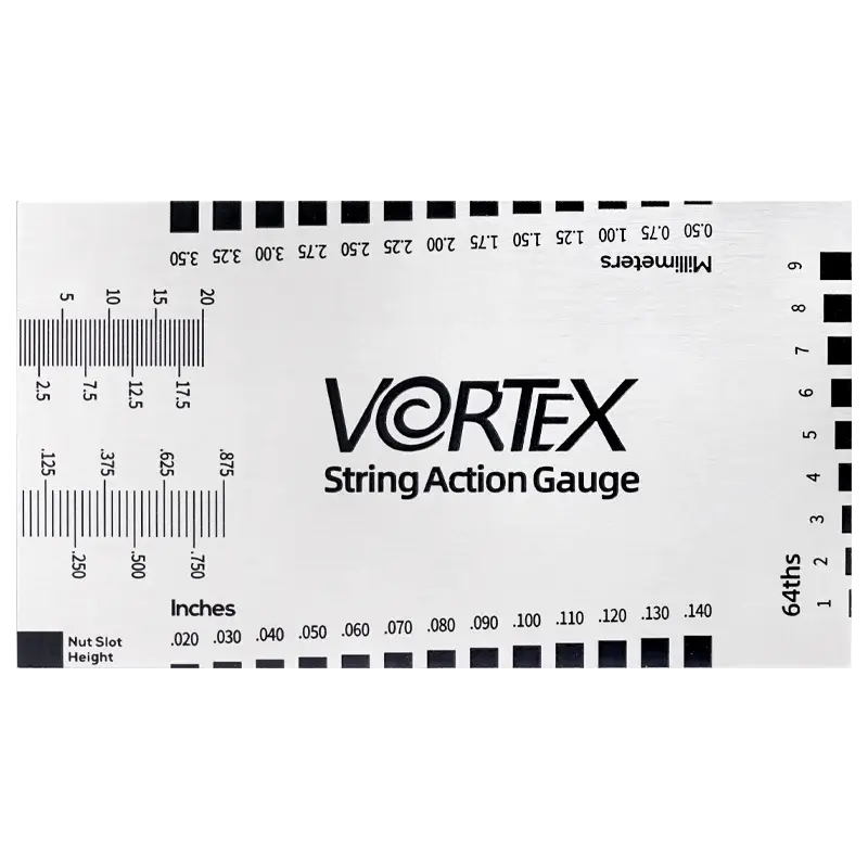 Vortex Guitar Action adjusting tool Action gauge ruler FREE SHIPPING WORLDWIDE guitarmetrics