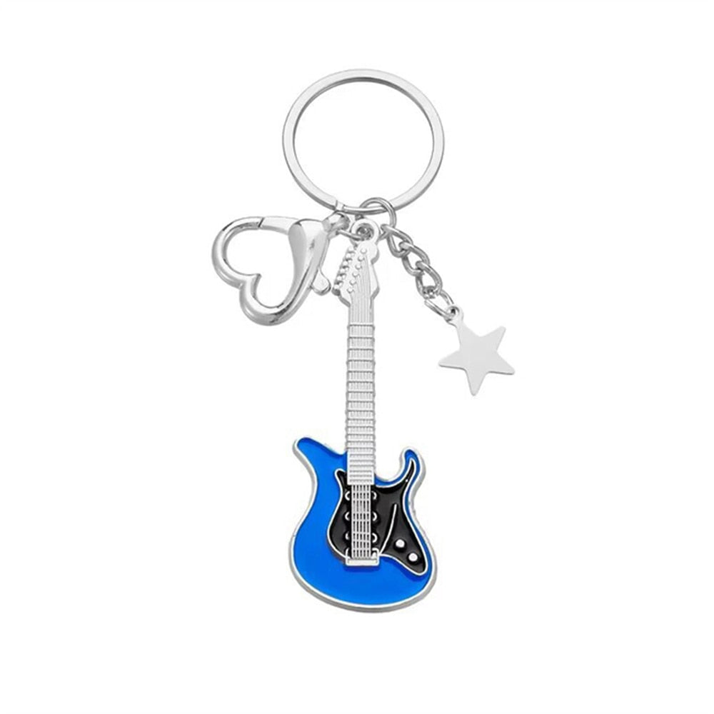 Stellar Guitar Keychain Blue guitarmetrics