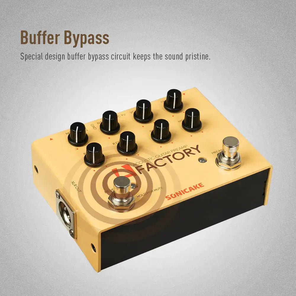 SONICAKE A Factory Analog Preamp & Digital Reverb Pedal – QDS-04 guitarmetrics