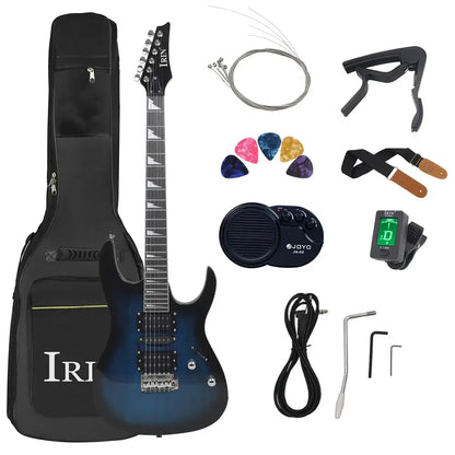 Irin 6 String Electric Guitar with Accessories Dark Blue Set 3 39 inches China guitarmetrics