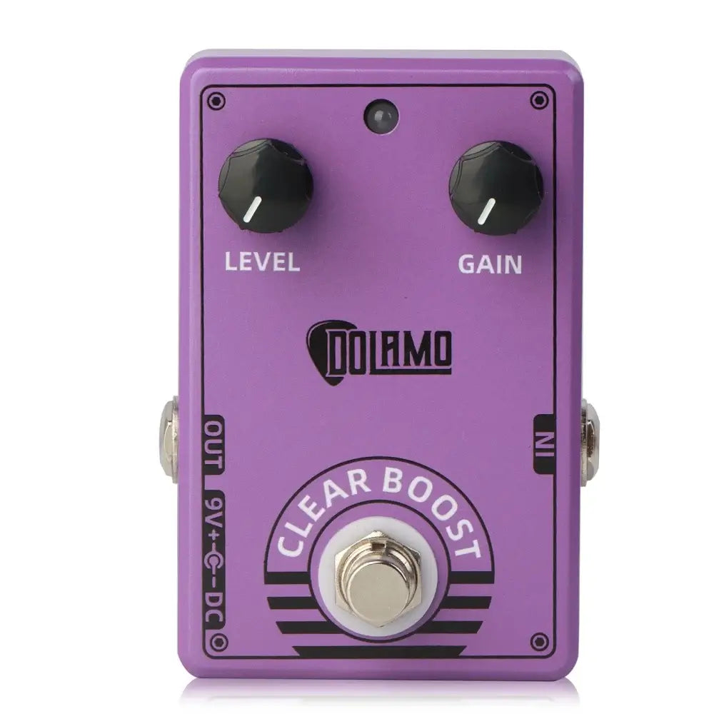 Dolamo D-6 Clear Boost Guitar Effect Pedal Purple guitarmetrics