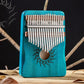 17 key best kalimba for beginners by Origin™ blue 17 keys guitarmetrics