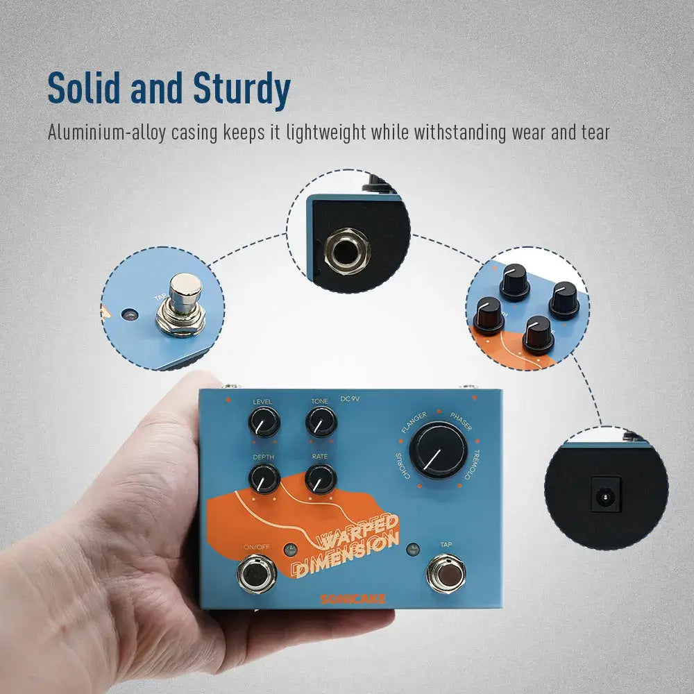 Sonicake Warped Dimension Digital Modulation Guitar Effects Pedal guitarmetrics