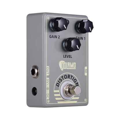 Dolamo D-5 Mark IV Distortion Guitar Effect Pedal Light Grey guitarmetrics