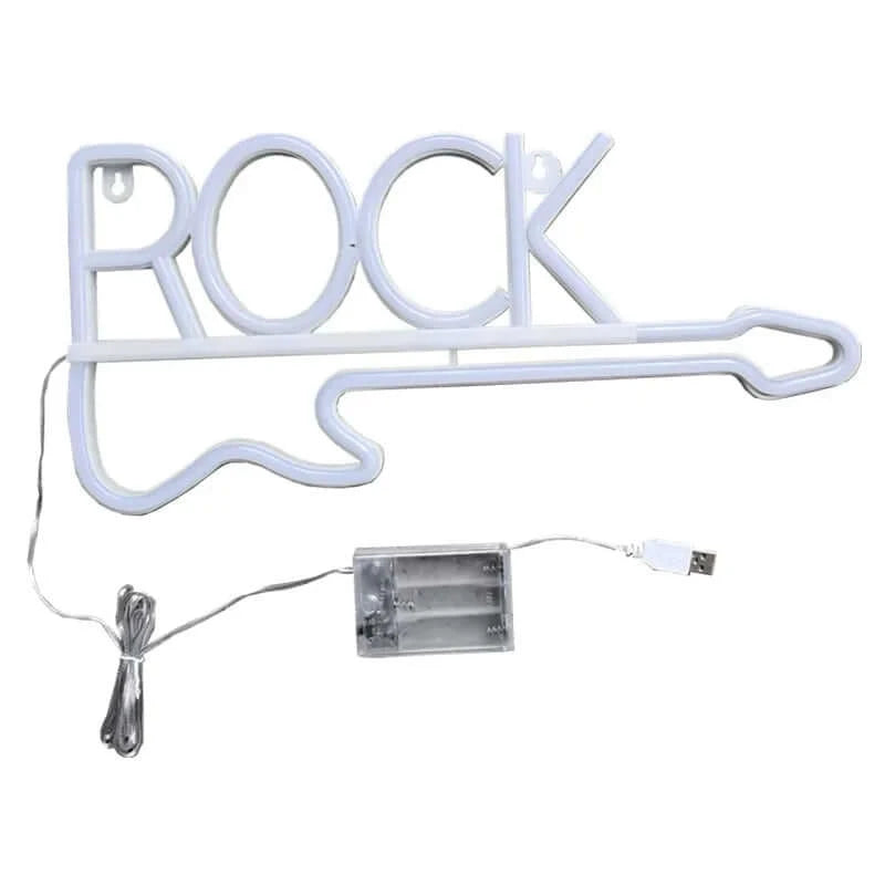 Guitar Rock and Roll Neon Sign guitarmetrics