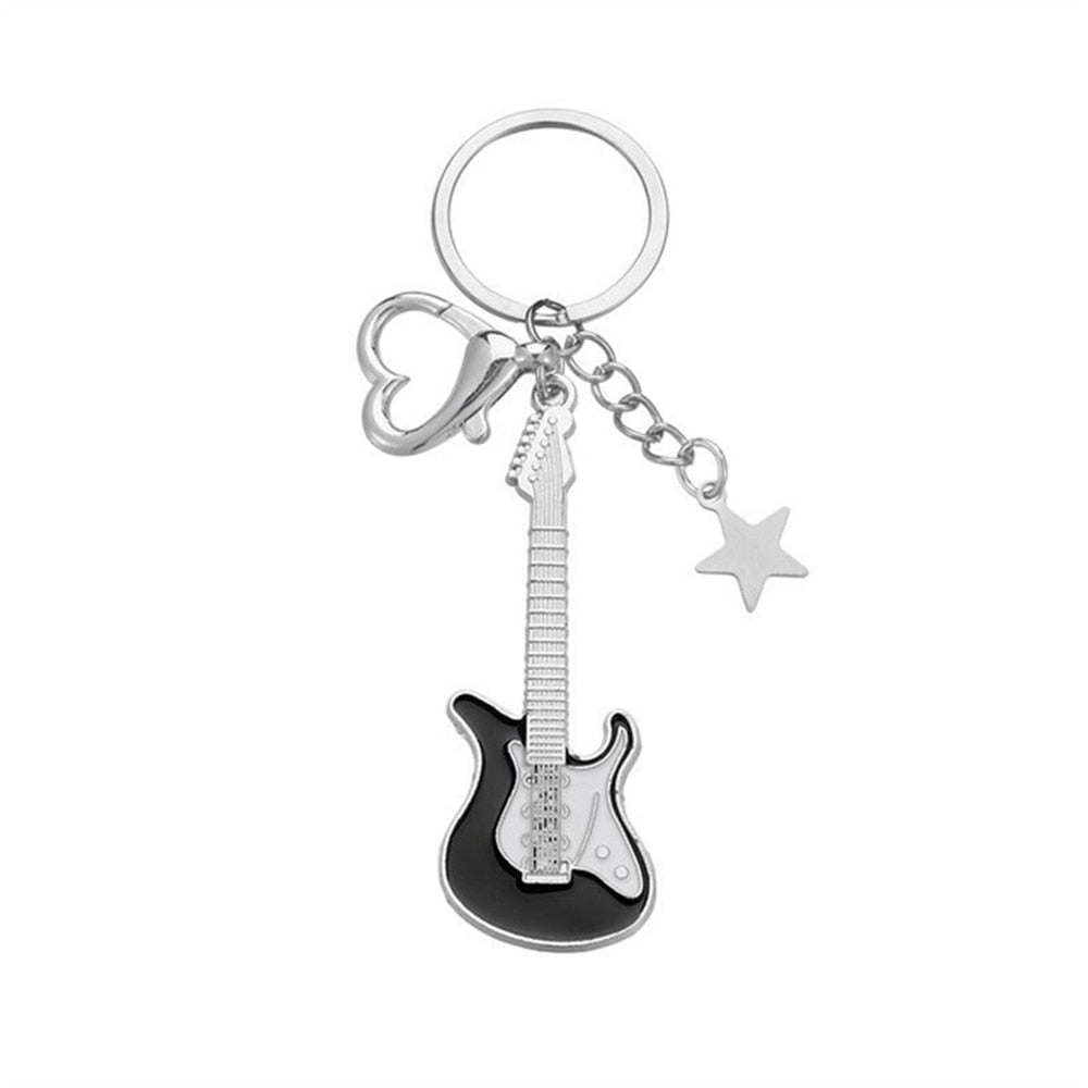 Stellar Guitar Keychain black guitarmetrics