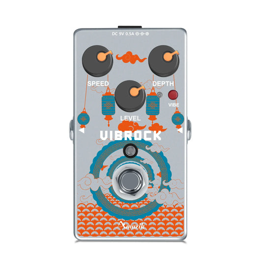 Amuzik Chorus & Tremolo Monoblock Guitar Pedal VIBROCK guitarmetrics