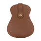 Guitar shape pick pouch Brown guitarmetrics