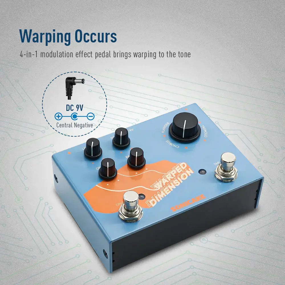 sonicake pedals Warped Dimension Digital Modulation Guitar Effects Pedal