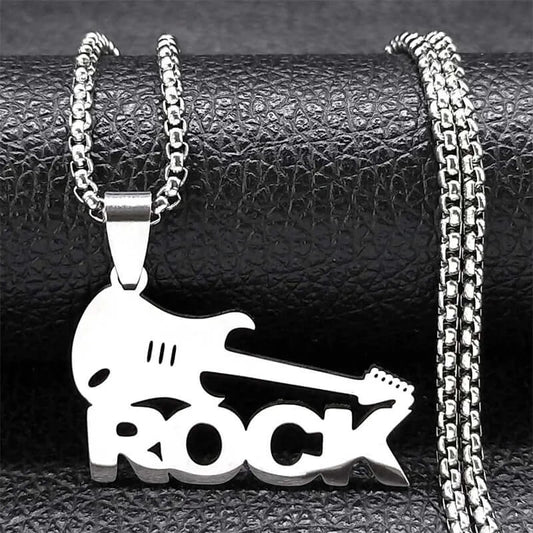 Rock Music Guitar Chain Necklace A 50CM Box SR guitarmetrics