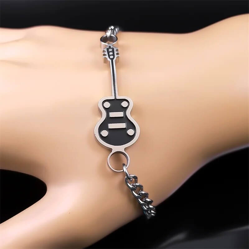 Classic Punk Guitar Bracelet classic punk style guitarmetrics