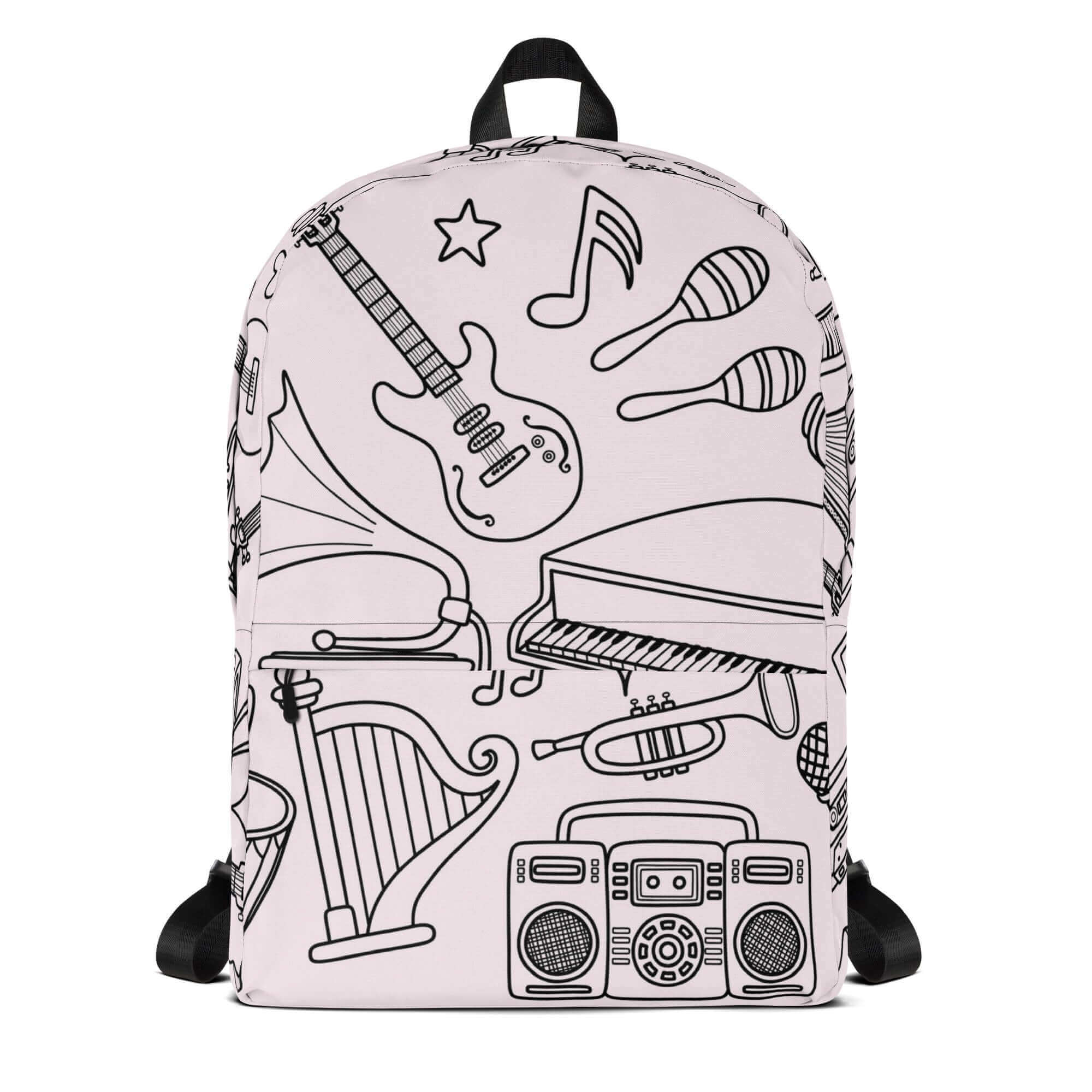 Minimalist Backpack - Grey Diamond popular Logo Printed