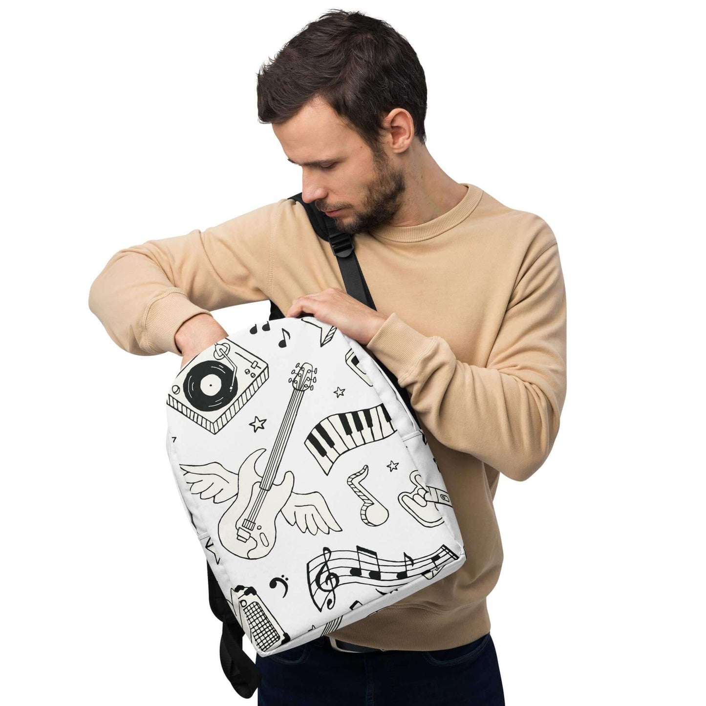 Guitar Art Minimalist Backpack guitarmetrics