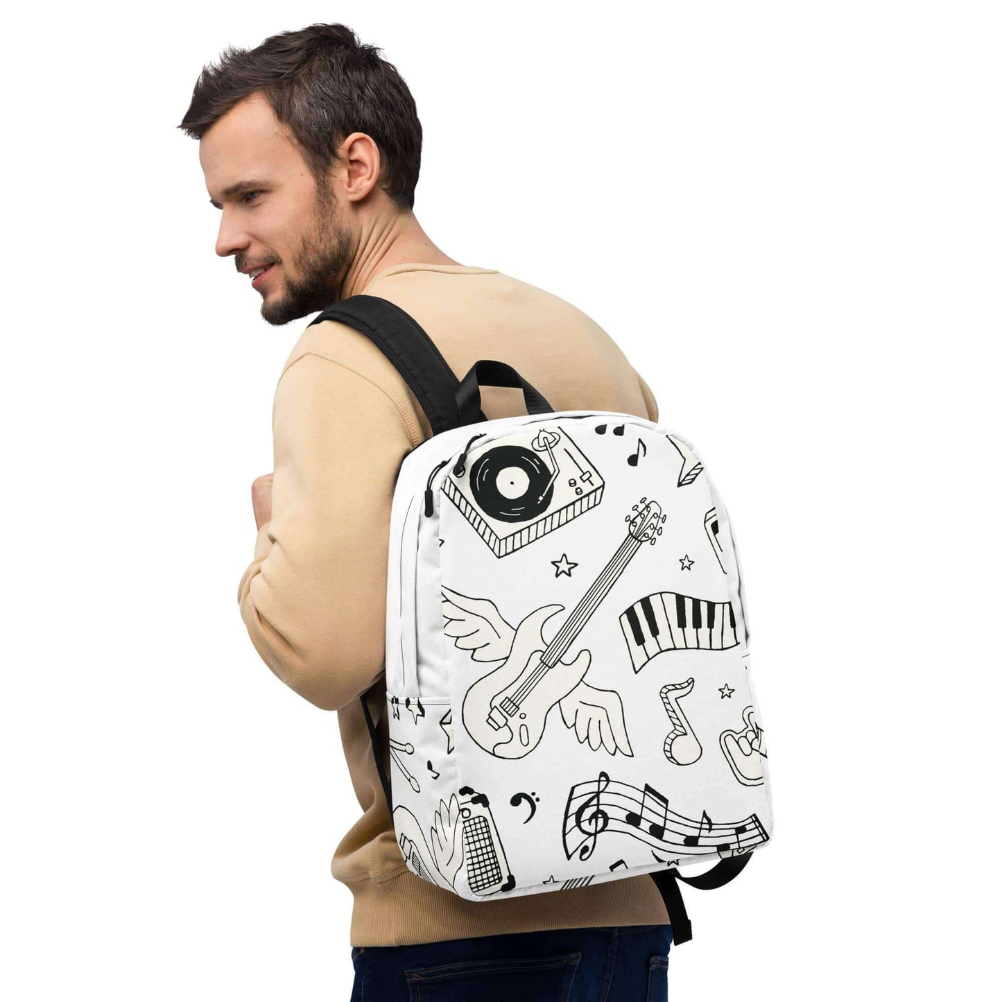 Guitar Art Minimalist Backpack guitarmetrics