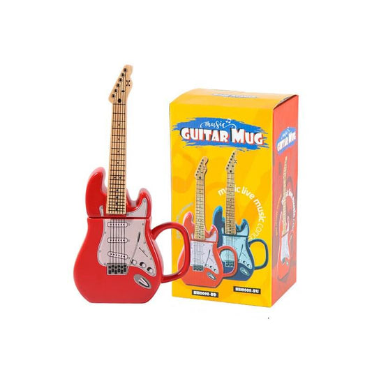 Music Guitar mug Red 450ml guitarmetrics