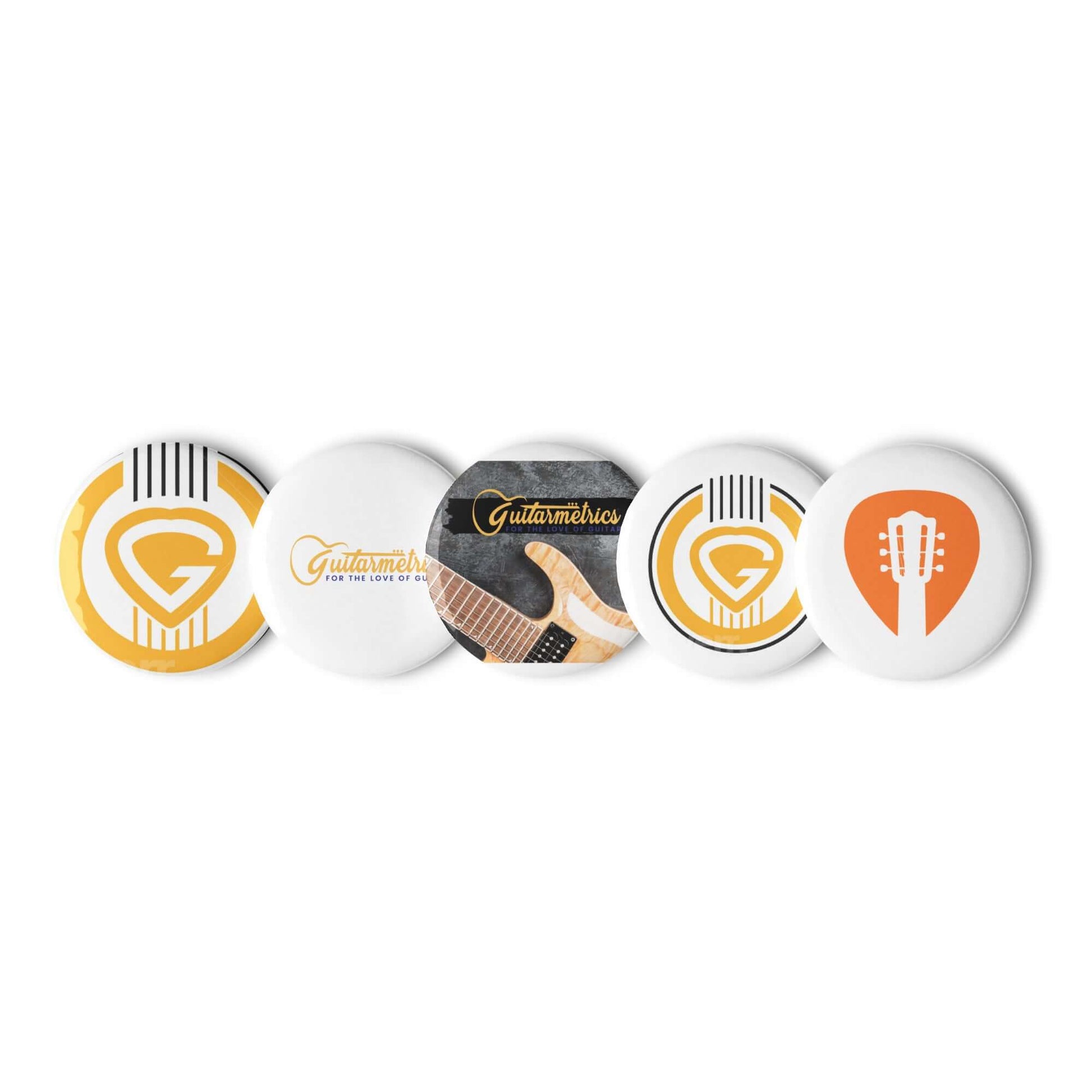 Guitarmetrics™ Set of pin buttons 2.25″ guitarmetrics