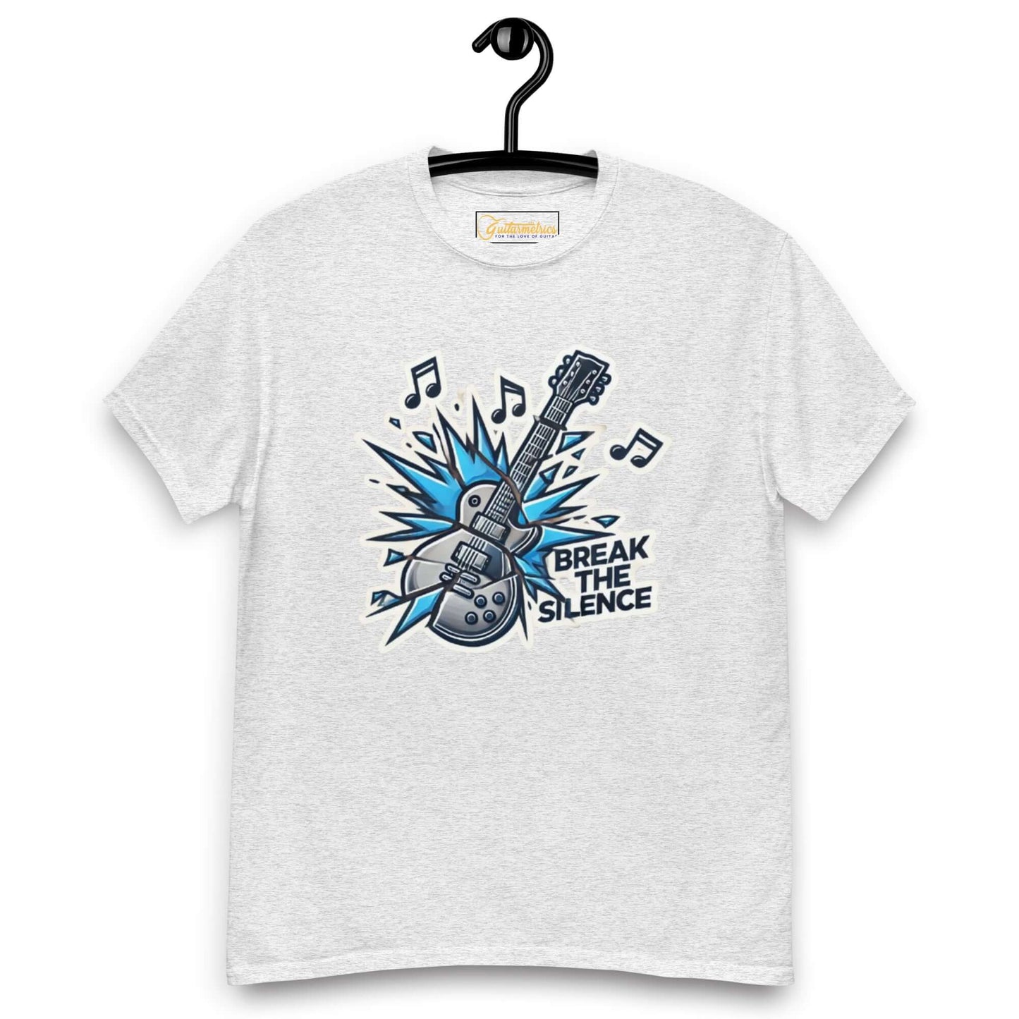 Break the Silence Unisex Guitar classic tee Ash guitarmetrics