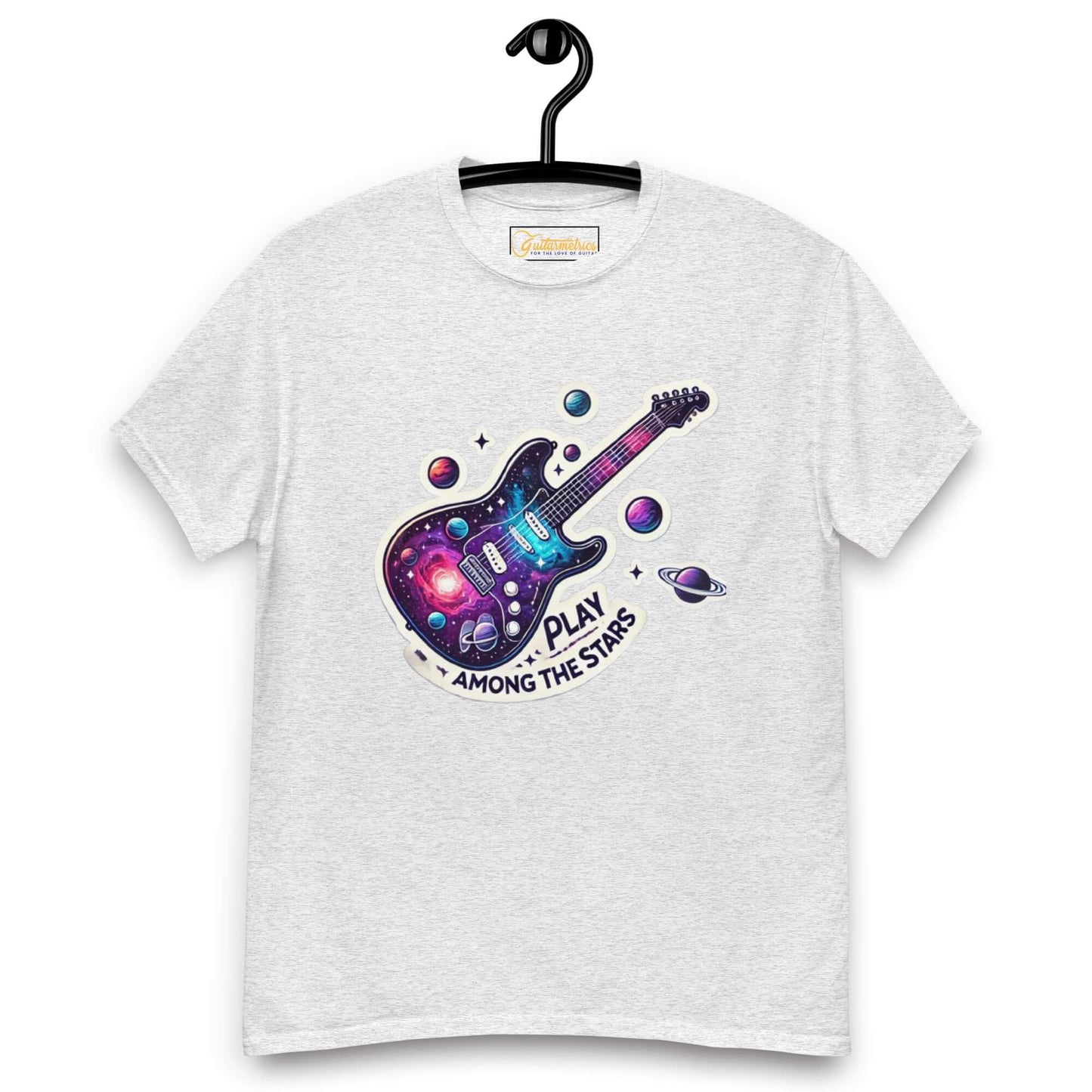 Play Among the Stars Unisex Guitar classic tee Ash guitarmetrics