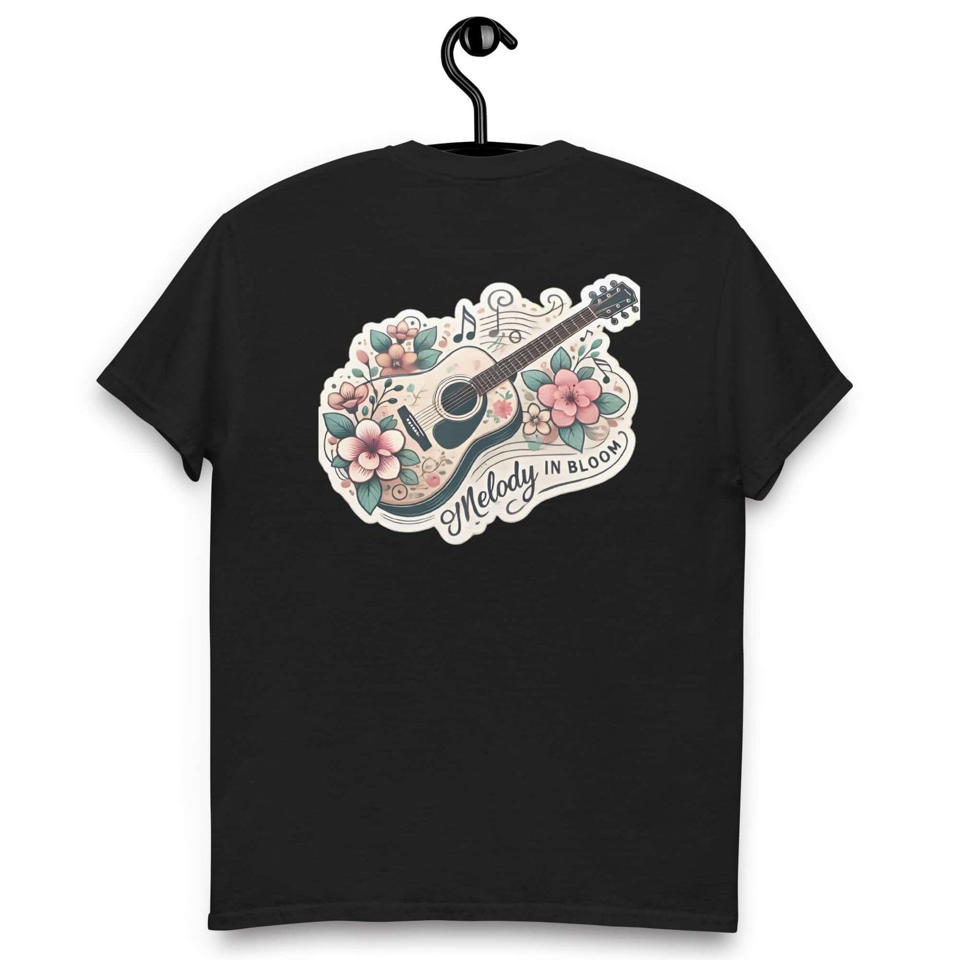 Melody in Bloom Unisex Guitar T-shirt guitarmetrics