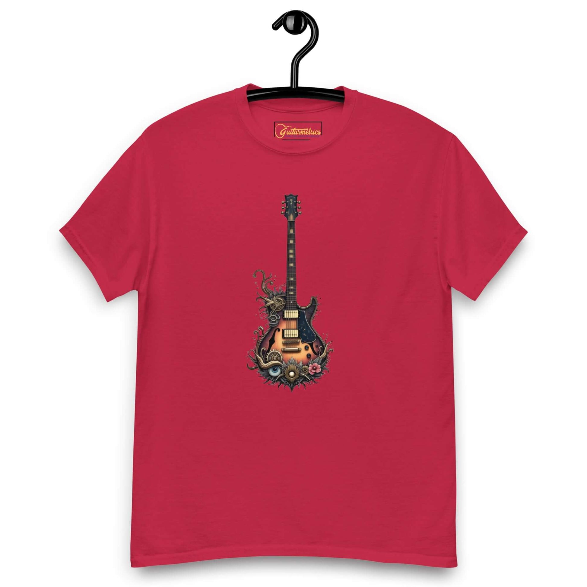 Illustrated Guitar Unisex classic tee Cardinal guitarmetrics