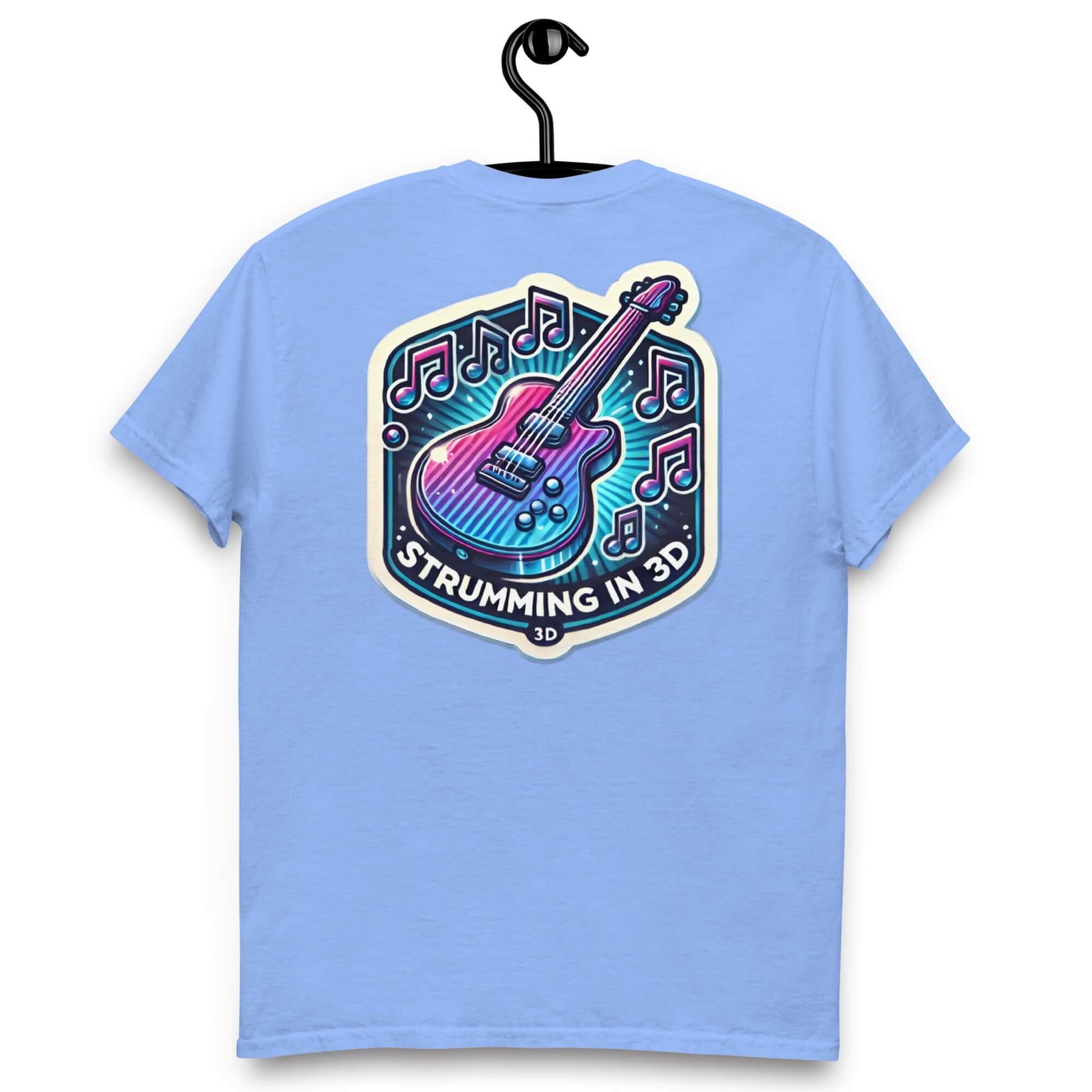 3D Strumming Unisex Guitar T-shirt guitarmetrics