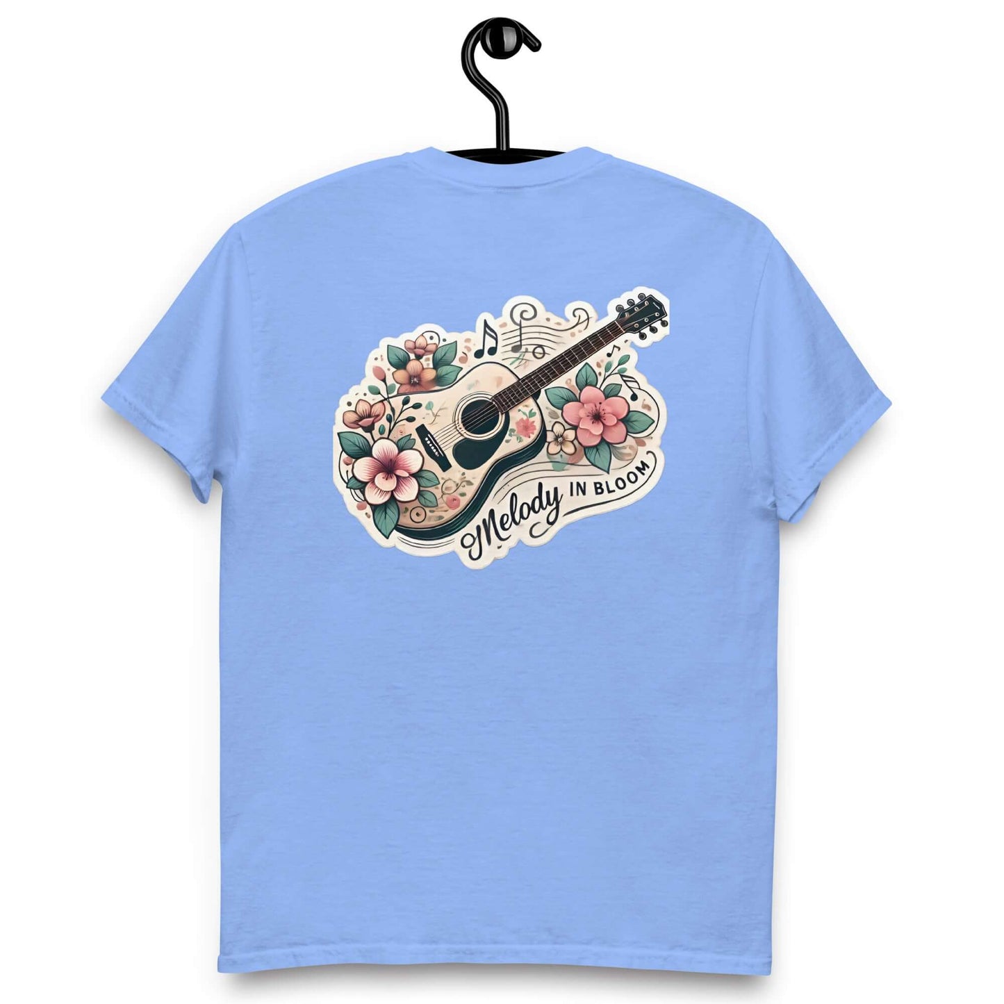 Melody in Bloom Unisex Guitar T-shirt guitarmetrics