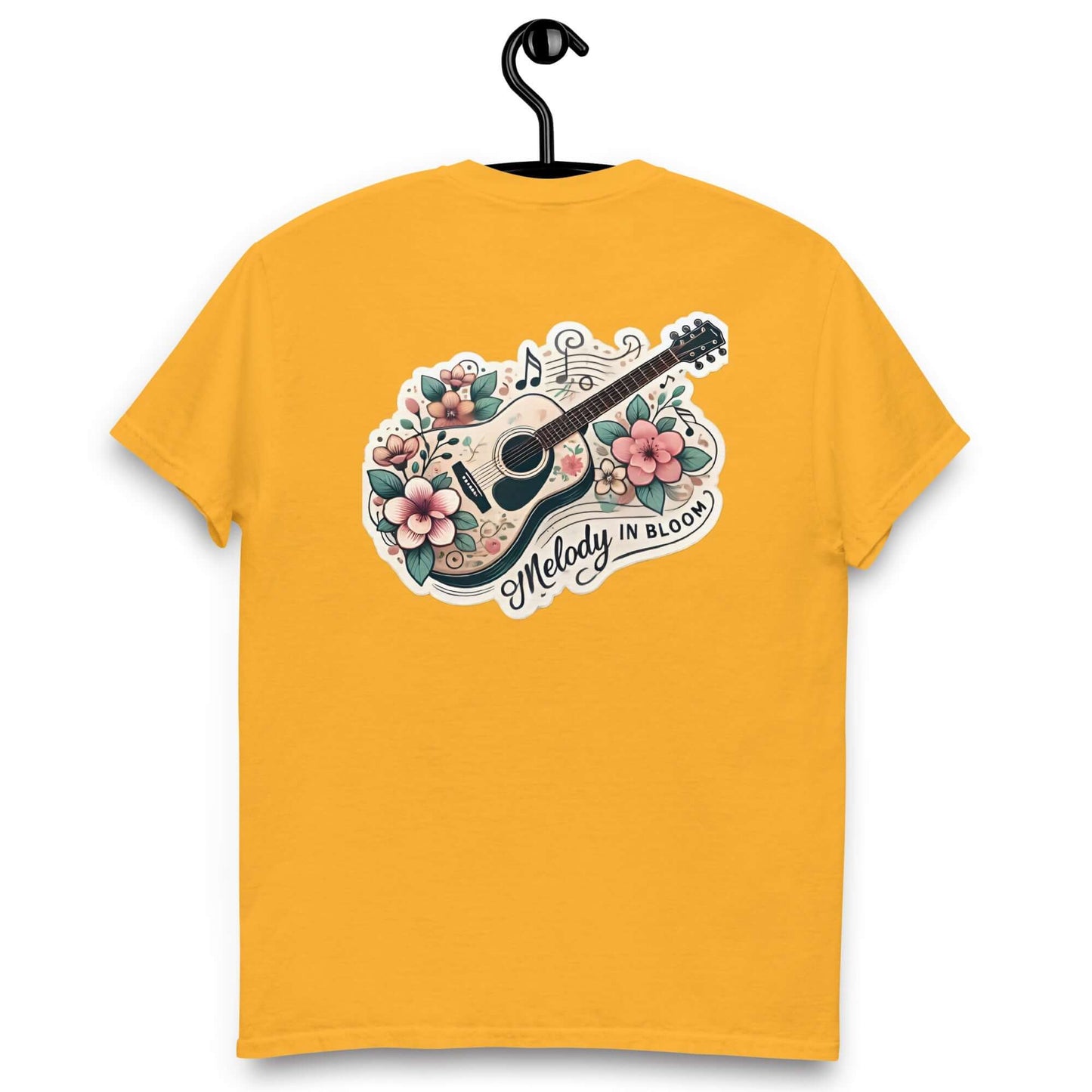 Melody in Bloom Unisex Guitar T-shirt guitarmetrics