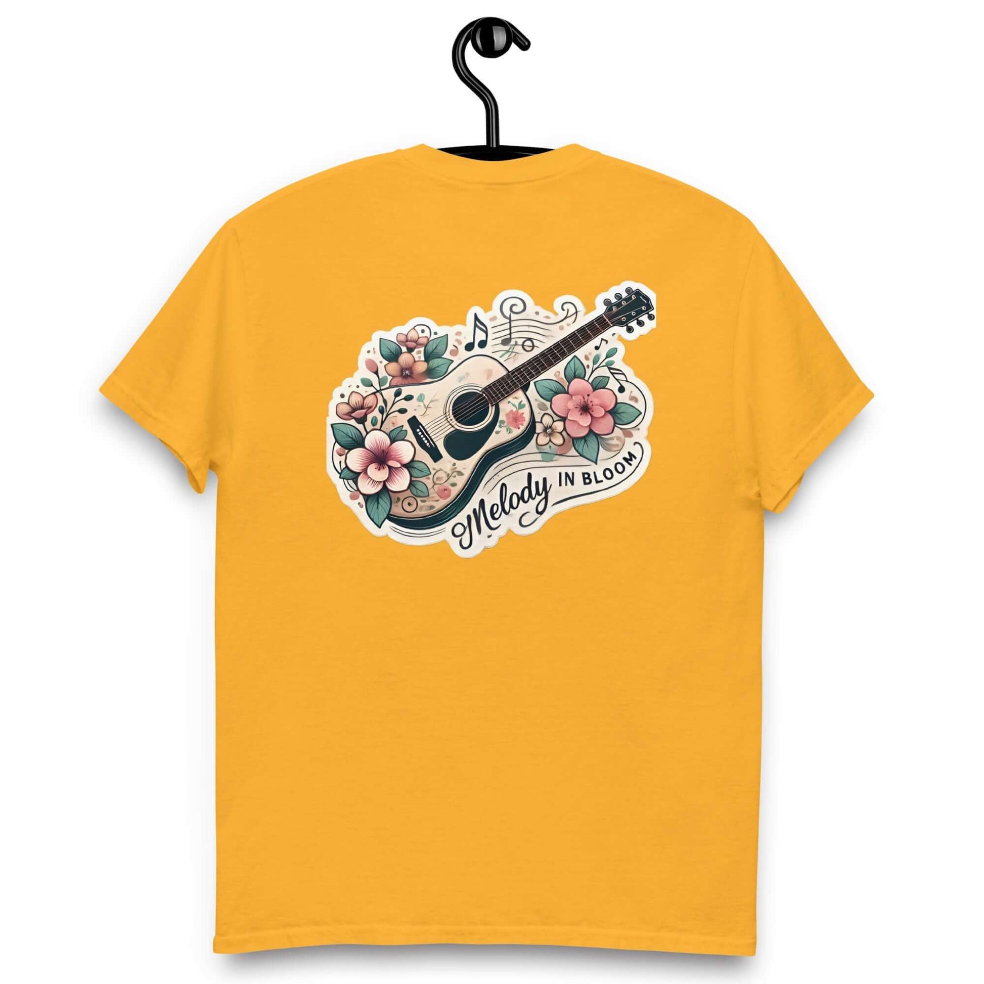 Melody in Bloom Unisex Guitar T-shirt guitarmetrics