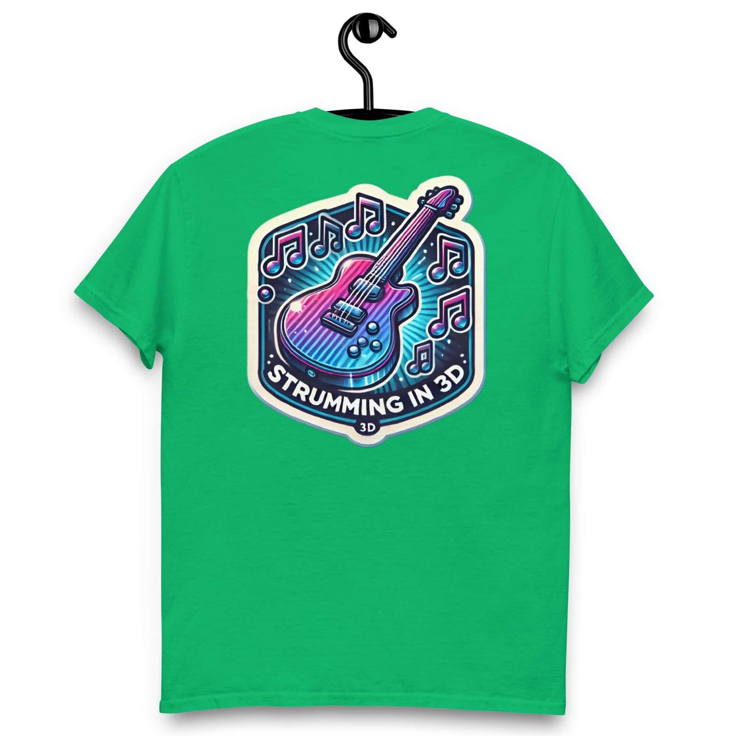 3D Strumming Unisex Guitar T-shirt guitarmetrics