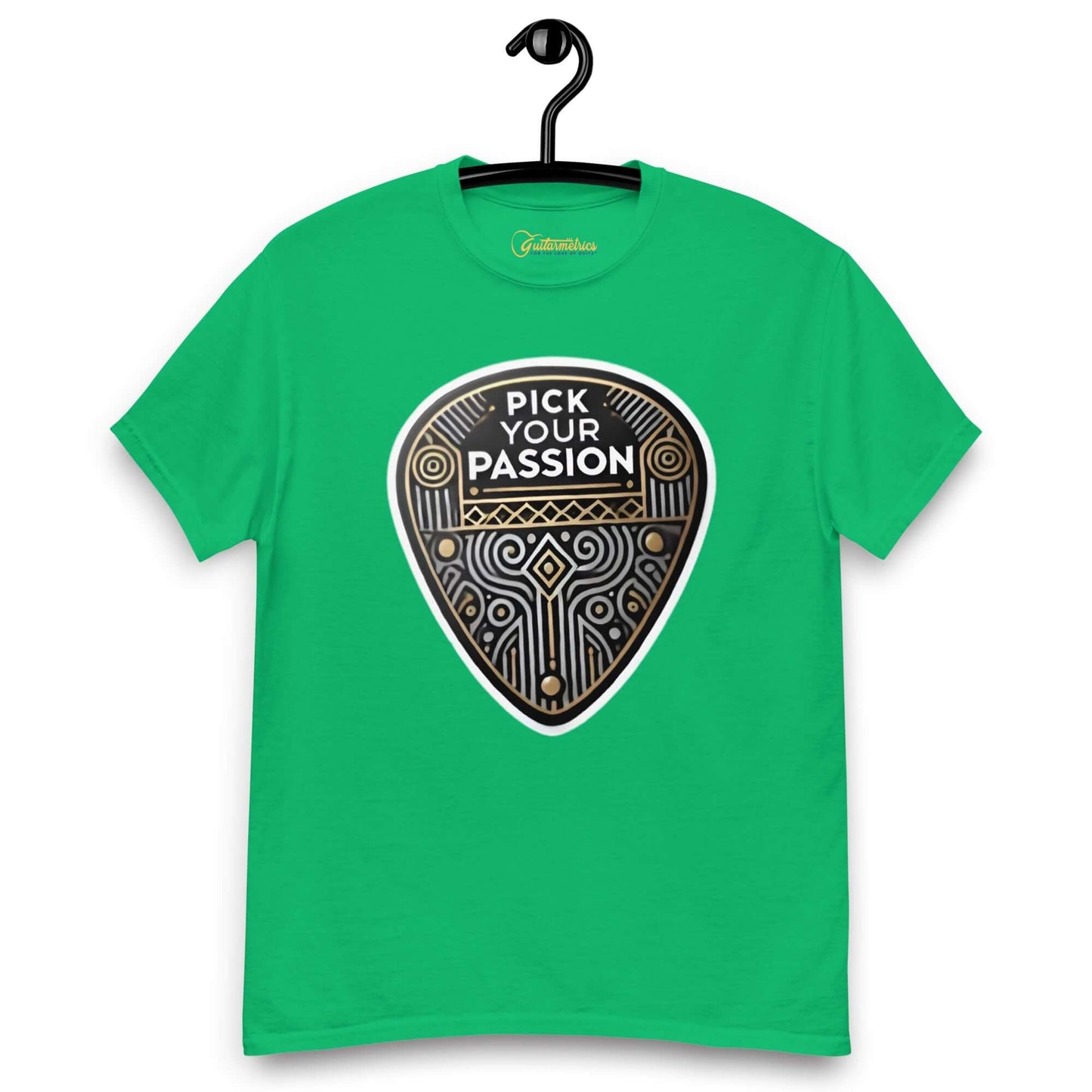 Pick your Passion Unisex classic Guitar tee Irish Green guitarmetrics