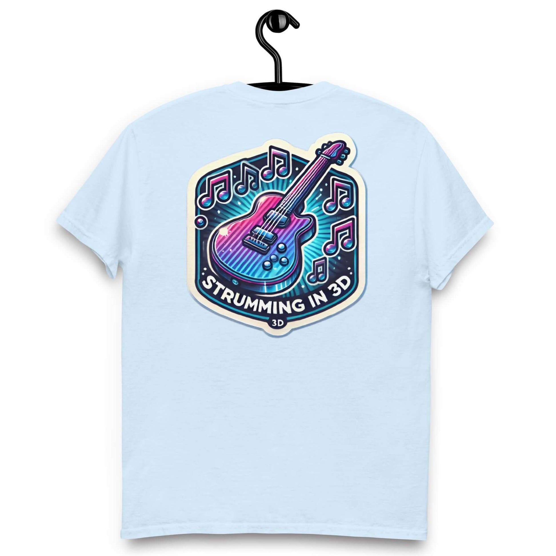 3D Strumming Unisex Guitar T-shirt guitarmetrics