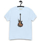 Illustrated Guitar Unisex classic tee Light Blue guitarmetrics
