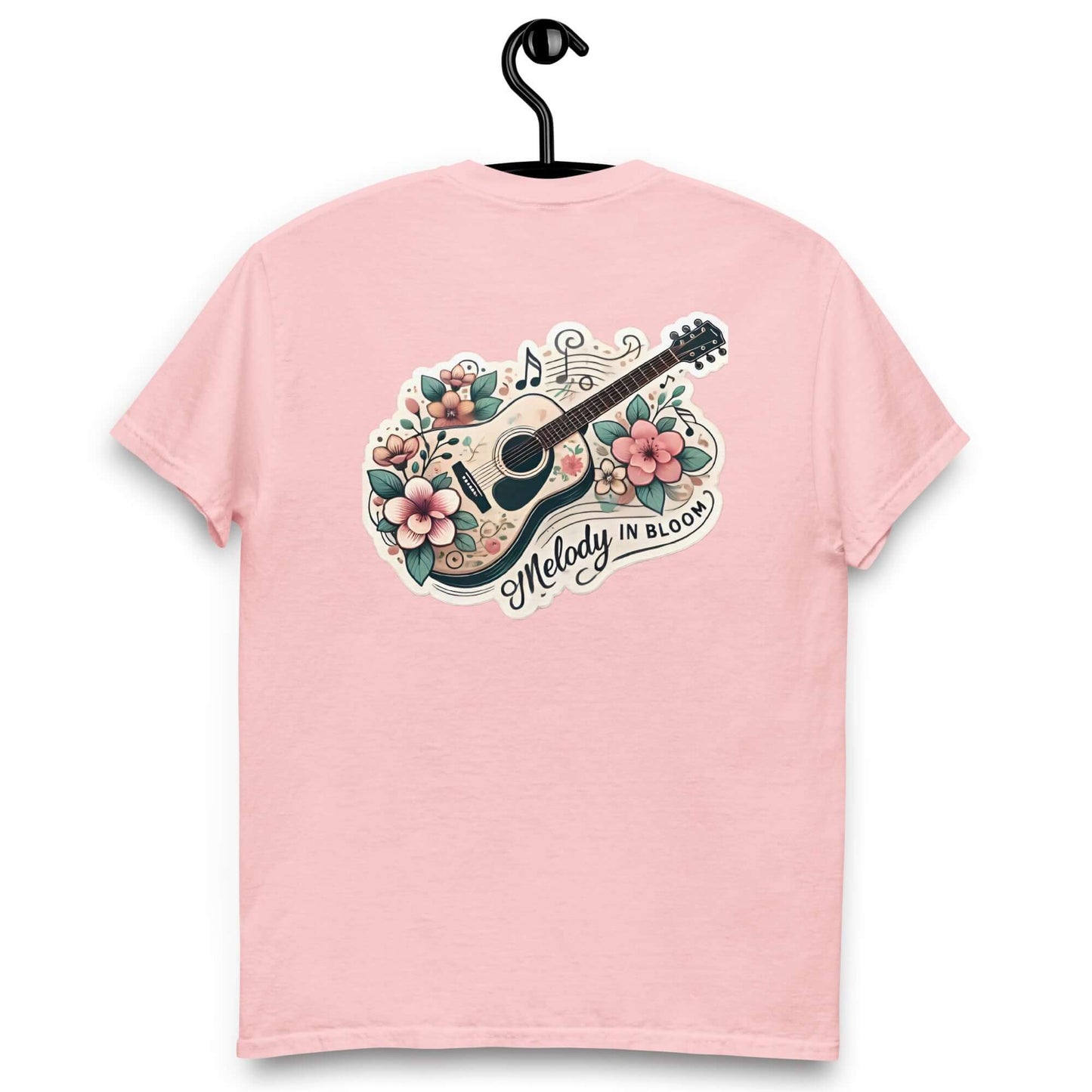 Melody in Bloom Unisex Guitar T-shirt guitarmetrics