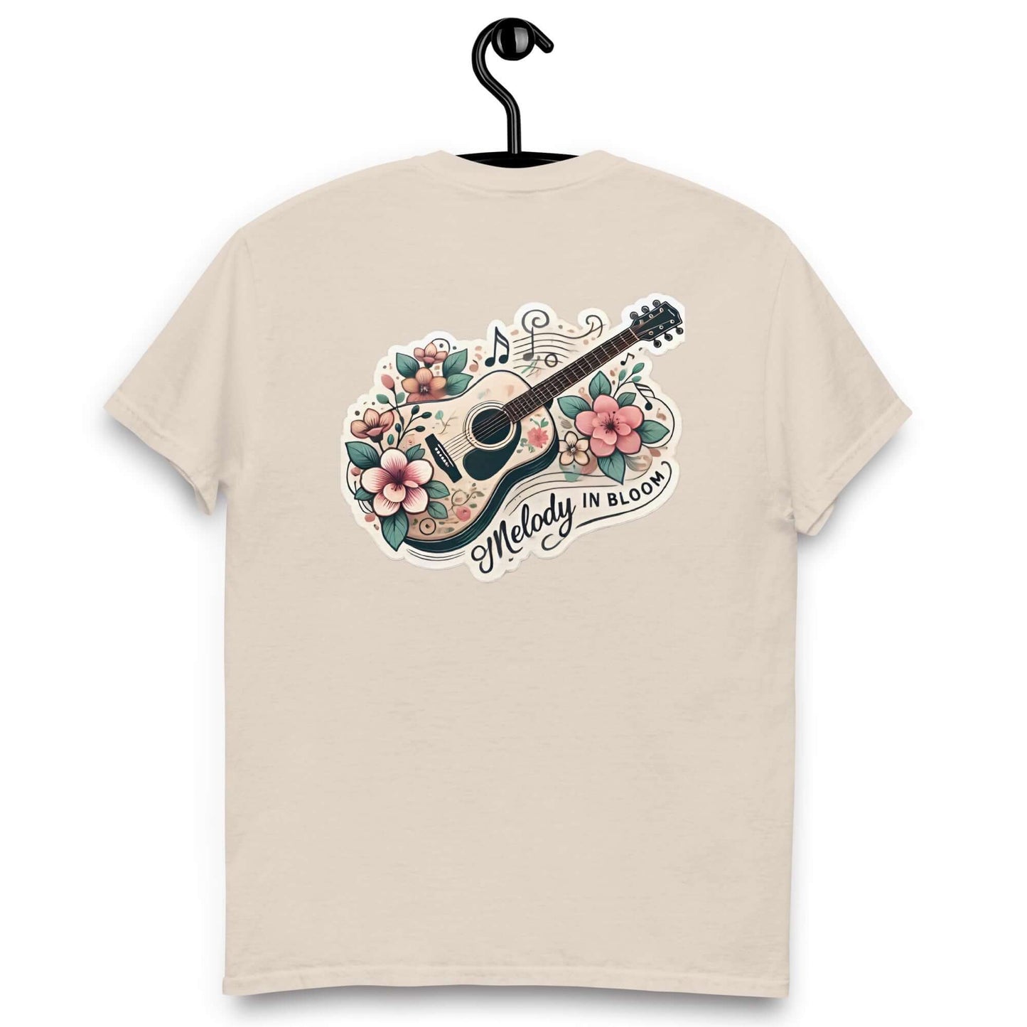 Melody in Bloom Unisex Guitar T-shirt guitarmetrics